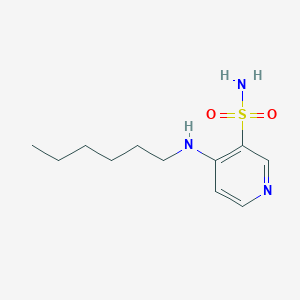 4-(Hexylamino)pyridine-3-sulfonamide
