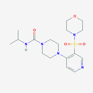 molecular formula C17H27N5O4S B215194 N-isopropyl-4-[3-(4-morpholinylsulfonyl)-4-pyridinyl]-1-piperazinecarboxamide 