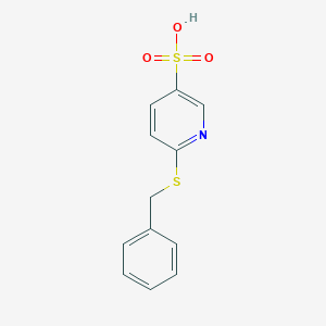 6-(Benzylsulfanyl)pyridine-3-sulfonic acid
