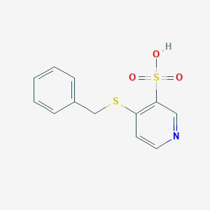 molecular formula C12H11NO3S2 B215201 4-(Benzylsulfanyl)pyridine-3-sulfonic acid 