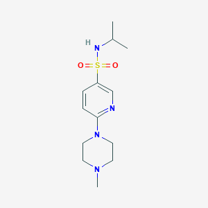 molecular formula C13H22N4O2S B215202 N-isopropyl-6-(4-methyl-1-piperazinyl)-3-pyridinesulfonamide 