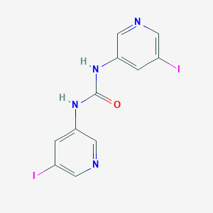 molecular formula C11H8I2N4O B215203 N,N'-bis(5-iodopyridin-3-yl)urea 