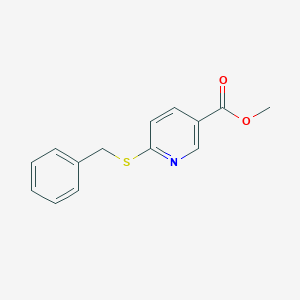 molecular formula C14H13NO2S B215209 Methyl 6-(benzylsulfanyl)nicotinate 