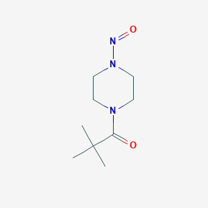 molecular formula C9H17N3O2 B215213 1-(2,2-Dimethylpropanoyl)-4-nitrosopiperazine 