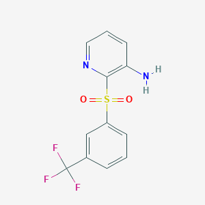 molecular formula C12H9F3N2O2S B215218 2-{[3-(Trifluoromethyl)phenyl]sulfonyl}-3-pyridinamine 