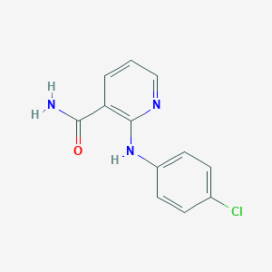 molecular formula C12H10ClN3O B215223 2-(4-Chloroanilino)nicotinamide 