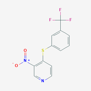 3-Nitro-4-{[3-(trifluoromethyl)phenyl]sulfanyl}pyridine