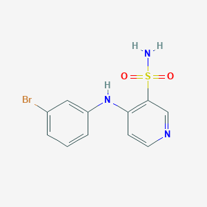 molecular formula C11H10BrN3O2S B215226 4-(3-Bromoanilino)-3-pyridinesulfonamide 