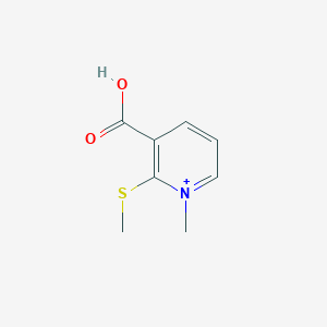 molecular formula C8H10NO2S+ B215227 3-Carboxy-1-methyl-2-(methylsulfanyl)pyridinium 