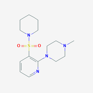 molecular formula C15H24N4O2S B215230 1-Methyl-4-[3-(1-piperidinylsulfonyl)-2-pyridinyl]piperazine 