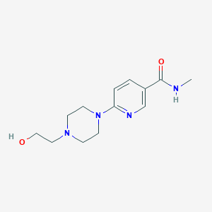 molecular formula C13H20N4O2 B215233 6-[4-(2-hydroxyethyl)-1-piperazinyl]-N-methylnicotinamide 
