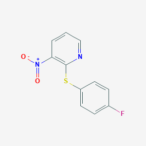molecular formula C11H7FN2O2S B215235 2-[(4-Fluorophenyl)sulfanyl]-3-nitropyridine 