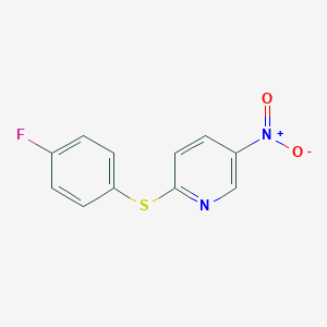 molecular formula C11H7FN2O2S B215236 2-[(4-Fluorophenyl)sulfanyl]-5-nitropyridine 