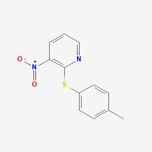 molecular formula C12H10N2O2S B215237 3-Nitro-2-[(4-methylphenyl)sulfanyl]pyridine 