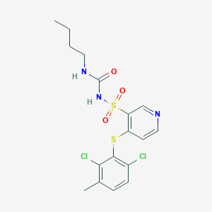 molecular formula C17H19Cl2N3O3S2 B215243 3-({[(Butylamino)carbonyl]amino}sulfonyl)-4-[(2,6-dichloro-3-methylphenyl)sulfanyl]pyridine 
