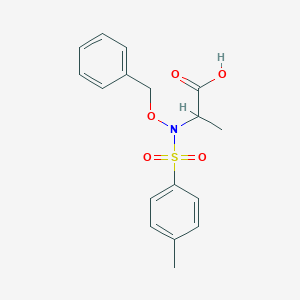 molecular formula C17H19NO5S B215256 N-(benzyloxy)-N-[(4-methylphenyl)sulfonyl]alanine 