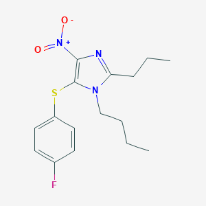 1-butyl-5-[(4-fluorophenyl)sulfanyl]-4-nitro-2-propyl-1H-imidazole
