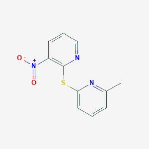 molecular formula C11H9N3O2S B215263 3-Nitro-2-[(6-methylpyridin-2-yl)thio]pyridine 