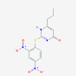 molecular formula C13H12N4O5S B215265 2-(2,4-dinitrophenyl)sulfanyl-6-propyl-1H-pyrimidin-4-one 