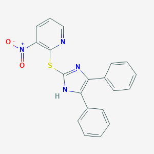2-[(4,5-diphenyl-1H-imidazol-2-yl)sulfanyl]-3-nitropyridine