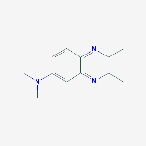 molecular formula C12H15N3 B021527 N,N,2,3-Tetramethyl-6-quinoxalinamine CAS No. 109671-46-7