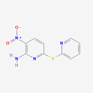 molecular formula C10H8N4O2S B215270 2-Amino-3-nitro-6-(pyridin-2-ylthio)pyridine 
