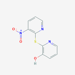 molecular formula C10H7N3O3S B215271 2-({3-Nitro-2-pyridinyl}sulfanyl)-3-pyridinol 