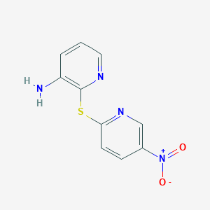 molecular formula C10H8N4O2S B215272 3-Amino-2-({5-nitropyridin-2-yl}thio)pyridine 