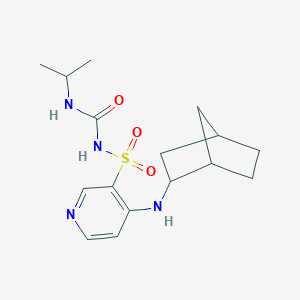 molecular formula C16H24N4O3S B215276 4-(Bicyclo[2.2.1]hept-2-ylamino)-3-({[(isopropylamino)carbonyl]amino}sulfonyl)pyridine 
