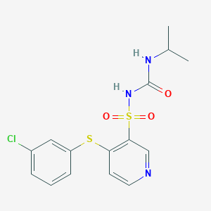 molecular formula C15H16ClN3O3S2 B215279 4-[(3-Chlorophenyl)sulfanyl]-3-({[(isopropylamino)carbonyl]amino}sulfonyl)pyridine 
