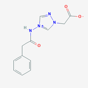molecular formula C12H12N4O3 B215280 {4-[(phenylacetyl)amino]-4H-1,2,4-triazol-1-ium-1-yl}acetate 