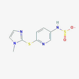 molecular formula C9H9N4O2S2- B215283 N-(dioxidosulfanyl)-6-[(1-methyl-1H-imidazol-2-yl)sulfanyl]-3-pyridinamine 