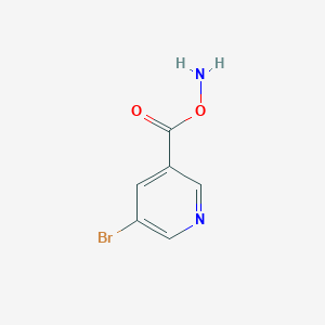 molecular formula C6H5BrN2O2 B215284 3-[(Aminooxy)carbonyl]-5-bromopyridine 