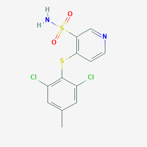 molecular formula C12H10Cl2N2O2S2 B215288 4-[(2,6-Dichloro-4-methylphenyl)sulfanyl]-3-pyridinesulfonamide 
