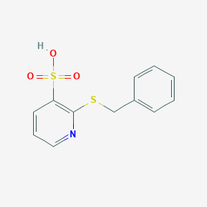 molecular formula C12H11NO3S2 B215290 2-(Benzylsulfanyl)-3-pyridinesulfonic acid 