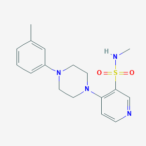 molecular formula C17H22N4O2S B215294 N-methyl-4-[4-(3-methylphenyl)-1-piperazinyl]-3-pyridinesulfonamide 