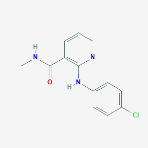 molecular formula C13H12ClN3O B215295 2-(4-chloroanilino)-N-methylnicotinamide 