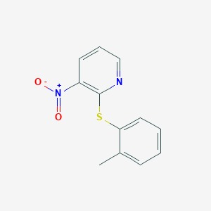 3-Nitro-2-[(2-methylphenyl)sulfanyl]pyridine