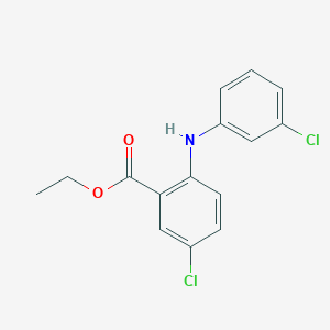 molecular formula C15H13Cl2NO2 B215301 Ethyl 5-chloro-2-(3-chloroanilino)benzoate 