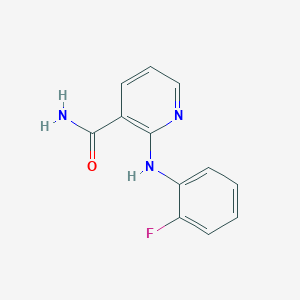 molecular formula C12H10FN3O B215316 2-(2-Fluoroanilino)nicotinamide 