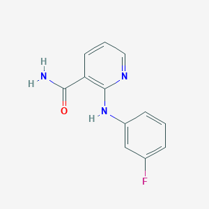 molecular formula C12H10FN3O B215319 2-(3-Fluoroanilino)nicotinamide 