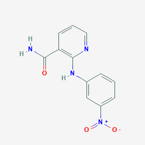 molecular formula C12H10N4O3 B215323 2-{3-Nitroanilino}nicotinamide 