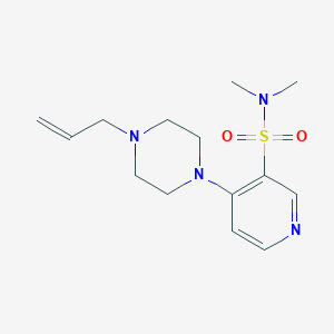 molecular formula C14H22N4O2S B215335 4-(4-allyl-1-piperazinyl)-N,N-dimethyl-3-pyridinesulfonamide 