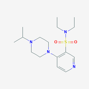 molecular formula C16H28N4O2S B215336 N,N-diethyl-4-(4-isopropyl-1-piperazinyl)-3-pyridinesulfonamide 