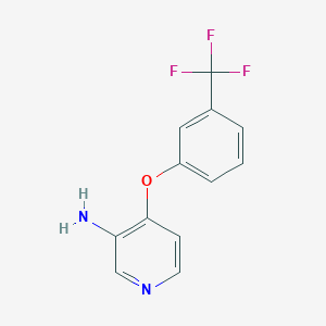 molecular formula C12H9F3N2O B215344 4-[3-(Trifluoromethyl)phenoxy]pyridin-3-amine 