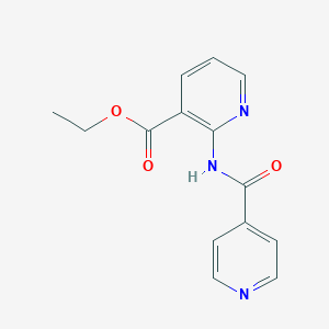 molecular formula C14H13N3O3 B215351 Ethyl 2-(isonicotinoylamino)nicotinate 