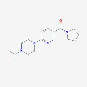 molecular formula C17H26N4O B215353 1-Isopropyl-4-[5-(1-pyrrolidinylcarbonyl)-2-pyridinyl]piperazine 