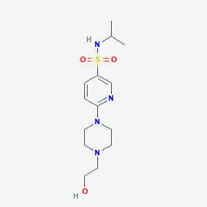 6-[4-(2-hydroxyethyl)-1-piperazinyl]-N-isopropyl-3-pyridinesulfonamide