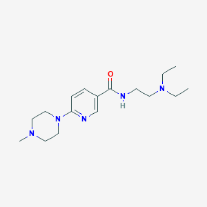 N-[2-(diethylamino)ethyl]-6-(4-methyl-1-piperazinyl)nicotinamide