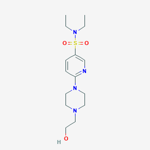 molecular formula C15H26N4O3S B215357 N,N-diethyl-6-[4-(2-hydroxyethyl)-1-piperazinyl]-3-pyridinesulfonamide 